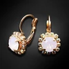 Diamond Sky Jewelry Auskarai „Glory II (Rose Vanduo Opal)“ su Swarovski® kristalais