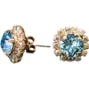 Diamond Sky Jewelry Auskarai „Glory III (Aquamarine Mėlyna)“ su Swarovski® kristalais