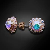Diamond Sky Jewelry Auskarai „Glory III (Aurora Borealis)“ su Swarovski® kristalais