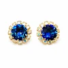Diamond Sky Jewelry Auskarai „Glory III (Bermuda Mėlyna)“ su Swarovski® kristalais