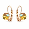 Diamond Sky Jewelry Auskarai „Glory (Light Topaz Shimmer)“ su Swarovski® kristalais