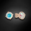 Diamond Sky Jewelry Auskarai „Glory VI (Aurora Borealis)“ su Swarovski® kristalais