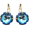 Diamond Sky Jewelry Auskarai „Gorgon (Bermuda Mėlyna)“ su Swarovski® kristalais