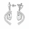 Diamond Sky Jewelry Auskarai „J’Adore V“ su Swarovski® kristalais