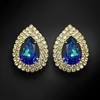 Diamond Sky Jewelry Auskarai „Jasmine (Bermuda Mėlyna)“ su Swarovski® kristalais