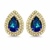 Diamond Sky Jewelry Auskarai „Jasmine (Bermuda Mėlyna)“ su Swarovski® kristalais