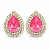 Diamond Sky Jewelry Auskarai „Jasmine (Lotus Rožinė DeLite)“ su Swarovski® kristalais