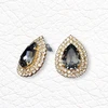 Diamond Sky Jewelry Auskarai „Jasmine (Sidabrinis Night)“ su Swarovski® kristalais