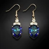 Diamond Sky Jewelry Auskarai „Leonora (Bermuda Mėlyna)“ su Swarovski® kristalais