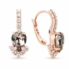 Diamond Sky Jewelry Auskarai „Leonora II (Juodas Diamond)“ su Preciosa® kristalais