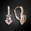 Diamond Sky Jewelry Auskarai „Leonora II (Juodas Diamond)“ su Preciosa® kristalais