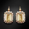 Diamond Sky Jewelry Auskarai „Lourdes II (Golden Shadow)“ su Swarovski® kristalais