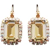 Diamond Sky Jewelry Auskarai „Lourdes II (Golden Shadow)“ su Swarovski® kristalais