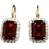 Diamond Sky Jewelry Auskarai „Lourdes II (Siam)“ su Swarovski® kristalais
