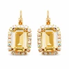 Diamond Sky Jewelry Auskarai „Lourdes II (Golden Shadow)“ su Swarovski® kristalais