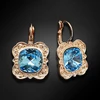 Diamond Sky Jewelry Auskarai „Nostalgia (Aquamarine Mėlyna)“ su Swarovski® kristalais