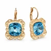 Diamond Sky Jewelry Auskarai „Nostalgia (Aquamarine Mėlyna)“ su Swarovski® kristalais
