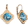 Diamond Sky Jewelry Auskarai „Nostalgia III (Aquamarine Mėlyna)“ su Swarovski® kristalais