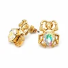 Diamond Sky Jewelry Auskarai „Skarabeus (Aurora Borealis)“ su Preciosa® kristalais