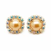 Diamond Sky Jewelry Auskarai „The Mirror of One's Heart II (Rose Gold)“ su Swarovski® kristalais