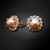 Diamond Sky Jewelry Auskarai „The Mirror of One's Heart II (Rose Gold)“ su Swarovski® kristalais