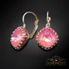 Diamond Sky Jewelry Auskarai „Vintage IV (Lotus Rožinė DeLite)“ su Swarovski® kristalais
