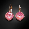 Diamond Sky Jewelry Auskarai „Vintage IV (Lotus Rožinė DeLite)“ su Swarovski® kristalais