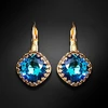 Diamond Sky Jewelry Auskarai „Vintage IV (Bermuda Mėlyna)“ su Swarovski® kristalais