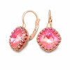 Diamond Sky Jewelry Auskarai „Vintage IV (Lotus Rožinė DeLite)“ su Swarovski® kristalais