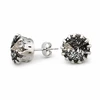 Diamond Sky Jewelry Auskarai „Vintage VII (Juodas Patina)“ su Swarovski® kristalais
