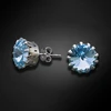 Diamond Sky Jewelry Auskarai „Vintage VII (Aquamarine Mėlyna)“ su Swarovski® kristalais