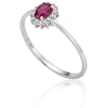 Diamond Sky Jewelry Auksinis žiedas su deimantais ir rubinais „Ferro III“