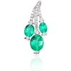 Diamond Sky Jewelry Auksinis pakabukas su deimantais ir smaragdais „Emerald Vine“