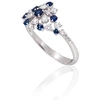Diamond Sky Jewelry Auksinis žiedas su deimantais ir safyrais „Lunar Symphony“