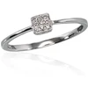 Diamond Sky Jewelry Auksinis žiedas su deimantais „Solitaras V“