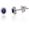 Diamond Sky Jewelry Auksiniai auskarai su deimantais ir safyrais „Ferro“