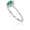 Diamond Sky Jewelry Auksinis žiedas su deimantais ir smaragdais „Ferro II“