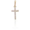 Diamond Sky Jewelry Auksinis kryželis su cirkoniais „Klasika Gold LI“