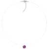 Diamond Sky Jewelry (Išskirtinis) Nematomasis sidabrinis pakabukas (Fancy Violetinė) su Swarovski Zirconia Pure Brilliance kristalu