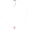 Diamond Sky Jewelry Nematomas sidabrinis pakabukas „Invisible (Fancy Morganite)“ su Swarovski® kristalu