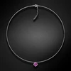 Diamond Sky Jewelry (Išskirtinis) Nematomasis sidabrinis pakabukas (Fancy Violetinė) su Swarovski Zirconia Pure Brilliance kristalu