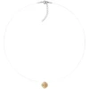 Diamond Sky Jewelry Nematomas sidabrinis pakabukas „Invisible (Fancy Champagne)“ su Swarovski® kristalu