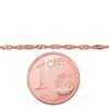 Diamond Sky Jewelry Itališka raudono aukso grandinėlė „Singapore II“