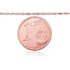 Diamond Sky Jewelry Itališka raudono aukso grandinėlė „Singapore VI“
