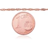 Diamond Sky Jewelry Itališka raudono aukso grandinėlė „Singapore II“
