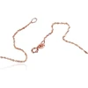 Diamond Sky Jewelry Itališka raudono aukso grandinėlė „Singapore VI“