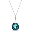 Diamond Sky Jewelry Kaklo papuošalas moterims DiamondSky „Calathea (Bermuda Mėlyna)“ su Swarovski kristalais