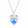 Diamond Sky Jewelry Kaklo papuošalas moterims DiamondSky „Cupid (Aurora Borealis)“ su Swarovski kristalais