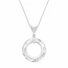 Diamond Sky Jewelry Kaklo papuošalas moterims DiamondSky „Cosmic Ring“ su Swarovski kristalais