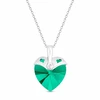 Diamond Sky Jewelry Kaklo papuošalas moterims DiamondSky „Cupid (Emerald)“ su Swarovski kristalais